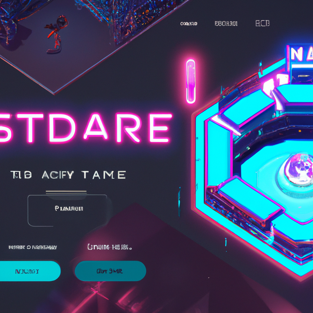 ArcadeFlux hero: neon arena overview